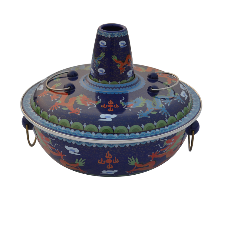 景泰蓝火锅 景泰蓝电磁炉锅 法琅电磁炉火锅 礼
