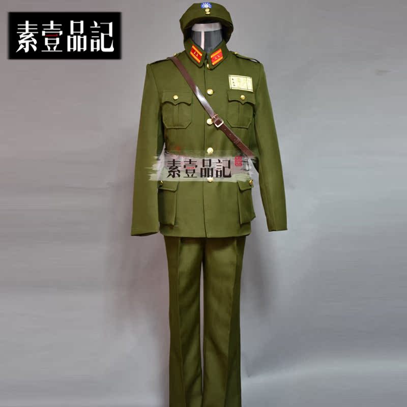 抗战时期服装国民党将军官演出服套装 影楼写