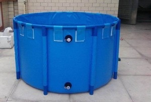 折叠鱼池锦鲤暂养池鱼虾比赛水池酒店移动养鱼