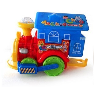 儿童玩具地摊货批发托马斯电动火车头音乐闪光