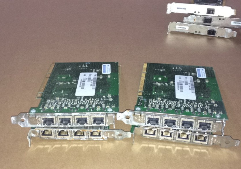 拆机INTEL PRO\/1000MT4口 PCI-X 网卡250-7