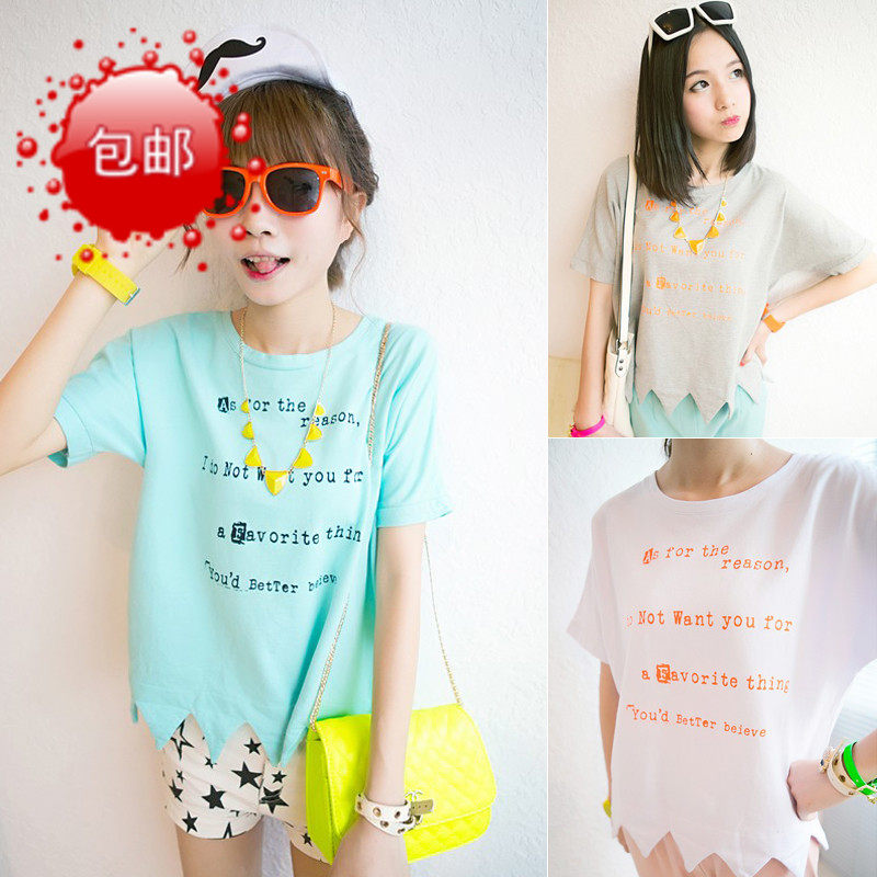 2014夏装小清新学生时尚上衣<em>个性</em>百搭<em>少女装</em>