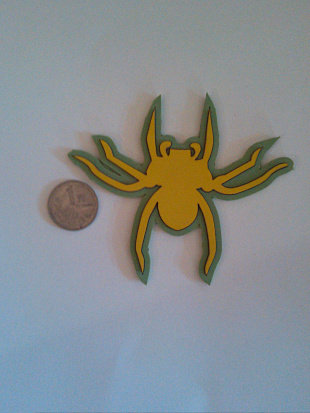 酷刻儿童个性<em>发型雕刻模具</em>理发印章蜘蛛<em>图案</em>|