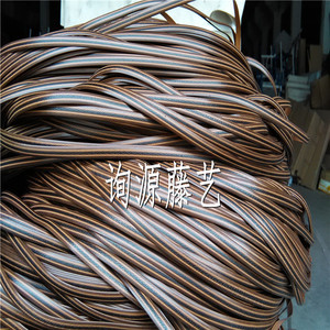 厂家直销褐色PEPVC塑料仿藤材料 藤皮 编织修