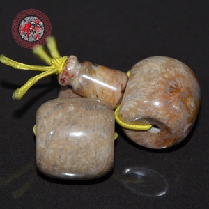 天然珊瑚菊花玉石藏式三通佛头珠手工串珠材料