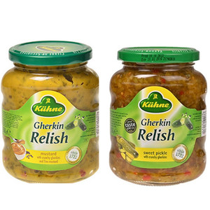 进口冠利酸黄瓜芥末热狗酱酸甜青瓜蓉汉堡酱3