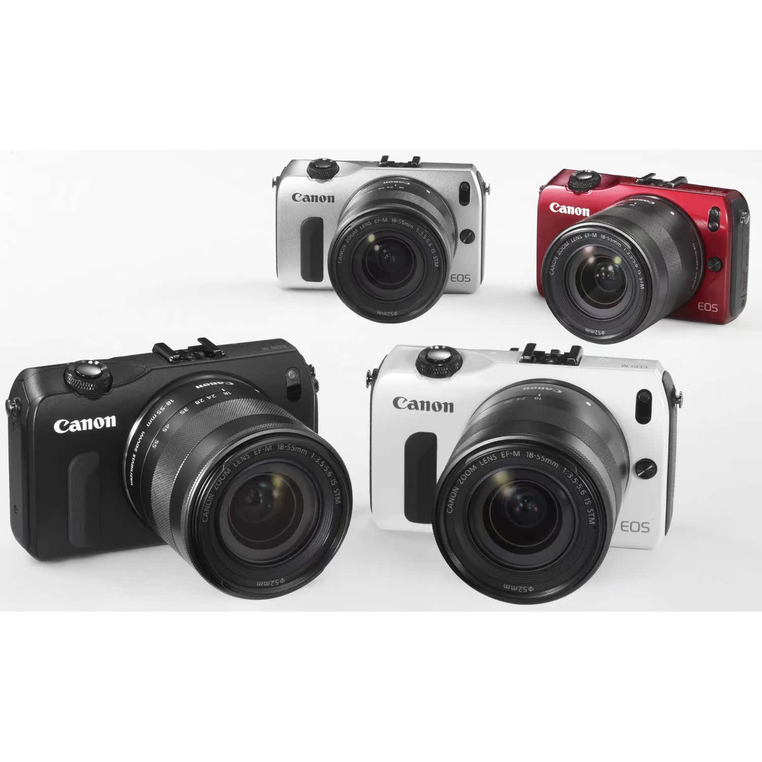 日本代购 Canon EOS M微单双头套机(18-55和