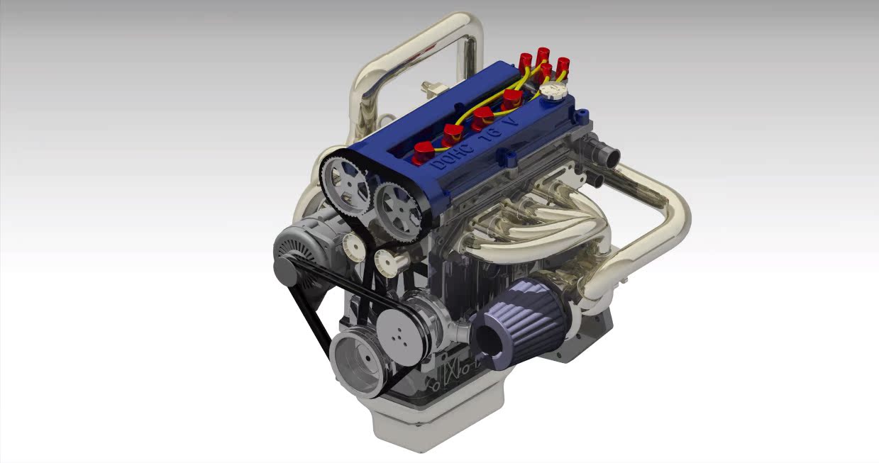 CATIA V8发动机 \CAD三维模型\机械设计\图纸