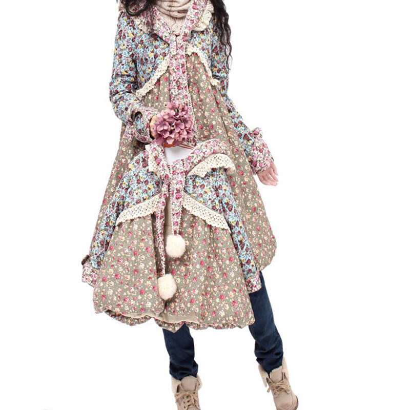 阿卡风经典款小<em>巫女</em>宝宝<em>棉服</em>兔毛球斗篷型小碎