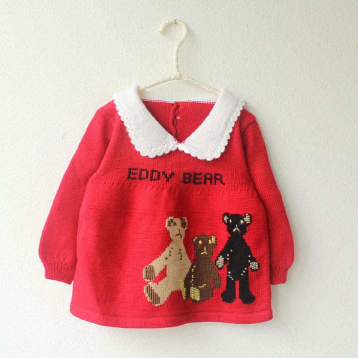 2014新款秋冬款婴儿<em>毛衣手工</em>编织宝宝<em>女童毛</em>