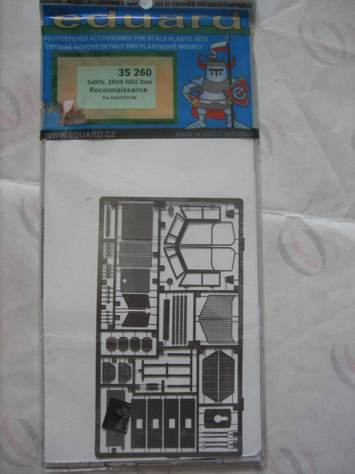 Eduard牛魔王1\/35蚀刻片260德军Sd.Kfz.250\/9