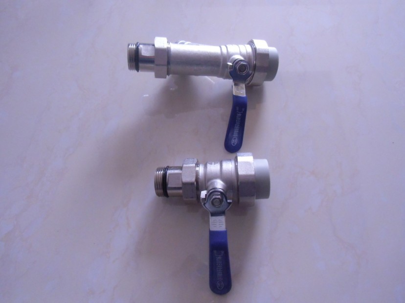 日丰地热地暖阀门套阀球阀 纯铜 暖气阀|一淘网