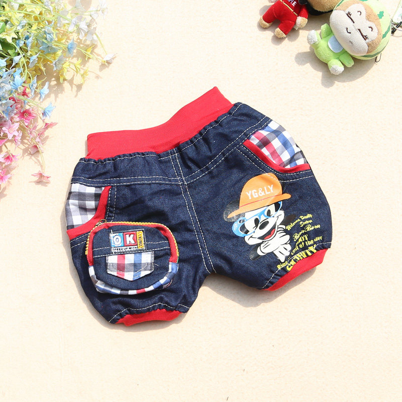 夏季新款儿童<em>短裤</em> 1-4岁<em>男童</em>牛仔<em>短裤子</em>2-3岁