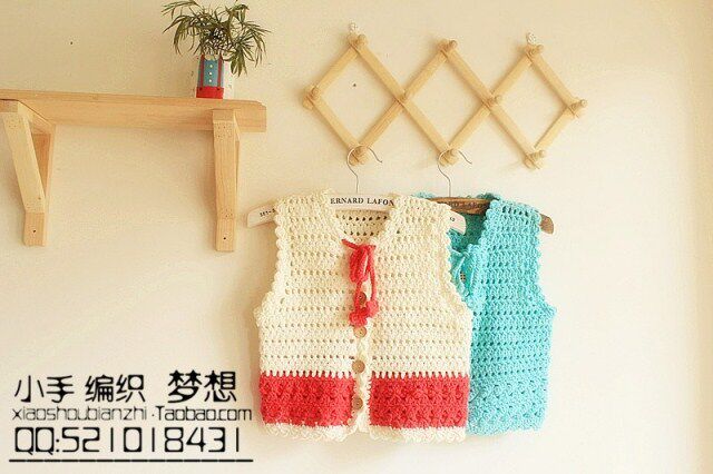 材料包-毛线手工<em>钩针</em>编织 春装韩版童装<em>儿童</em>婴