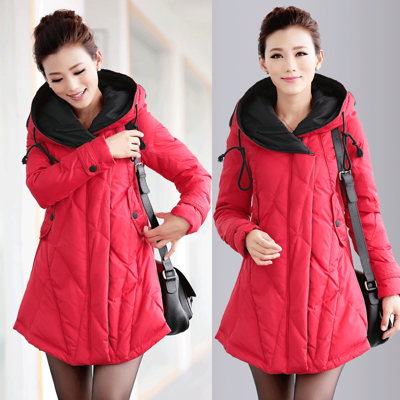 专柜正品<em>冬装女外套</em>新款中长款<em>羽绒服</em>声雨竹谜