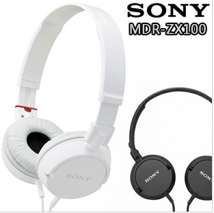 Sony\/索尼 MDR-ZX100 动圈监听耳机 旋转可折