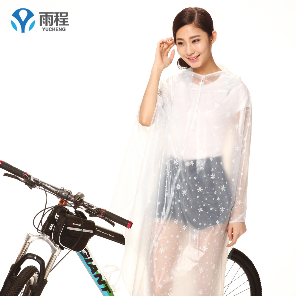 雨程自行车雨衣电动车单人成人电瓶车透明学生