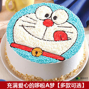 郑州蛋糕速递同城蛋糕店个性卡通机器猫叮当多