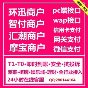 第三方支付接口现号代申请集成摩宝 环迅 易宝