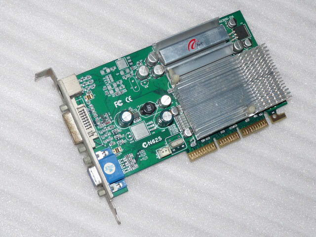 拆机二手AGP显卡 翔升镭神9550 专业版128M