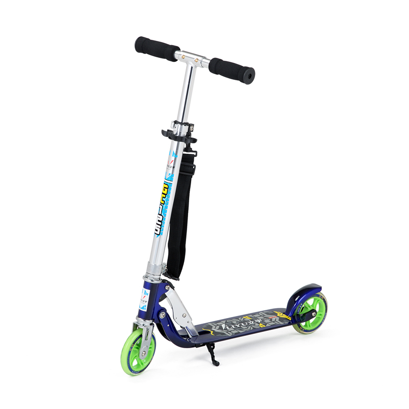 立宇5-12岁儿童用两轮滑板车全铝车身耐磨PU