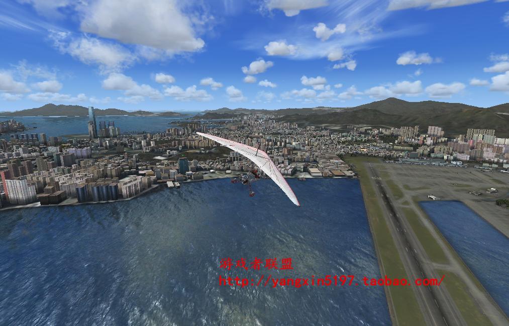 微软模拟飞行10 fsx 香港启德VHHX地景 机场地