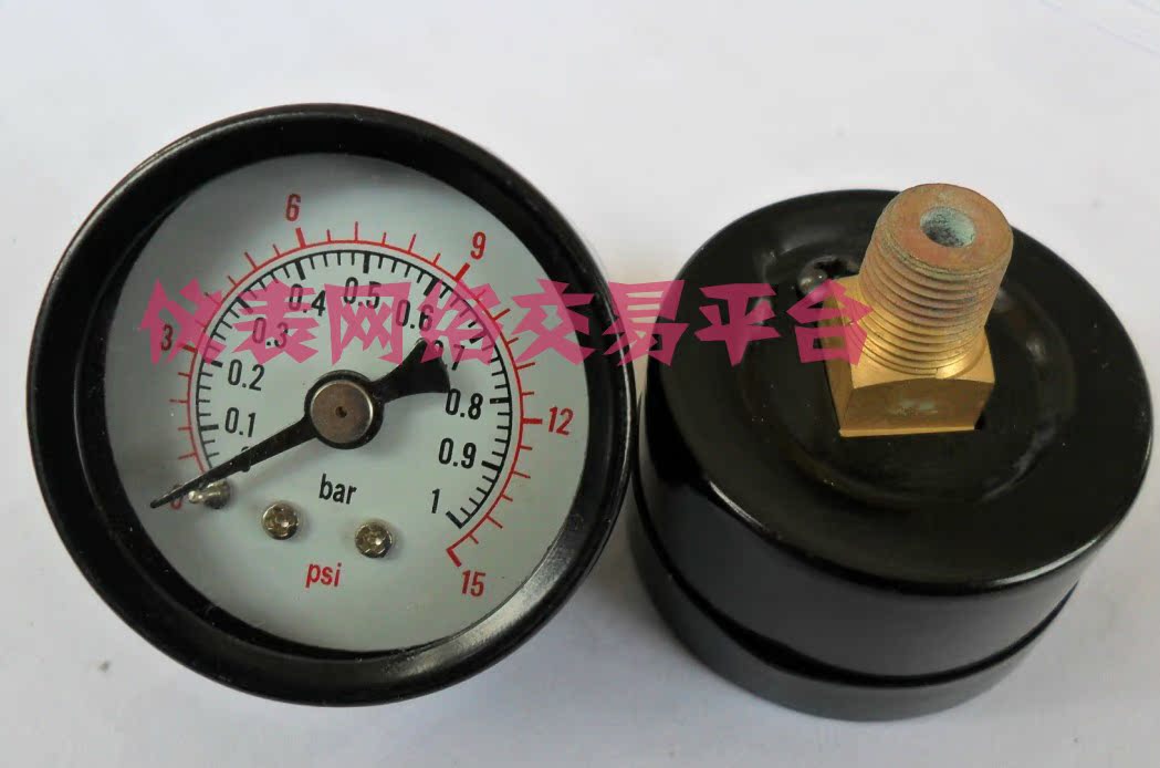 Y-40Z 0-1BAR\/0-15PSI 气压表,水压表,压力表,