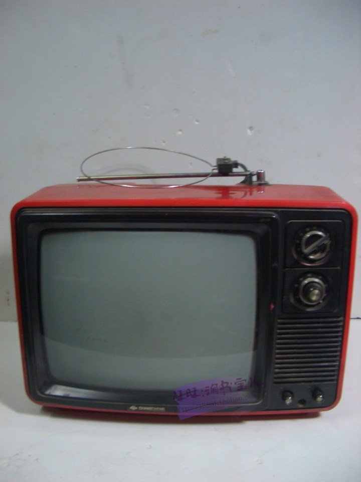 14英寸黑白电视机老旧电视机破旧电视机长城