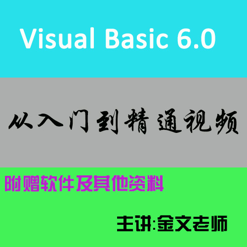 VB6.0 Visual Basic 6.0视频教程 从入门到精通
