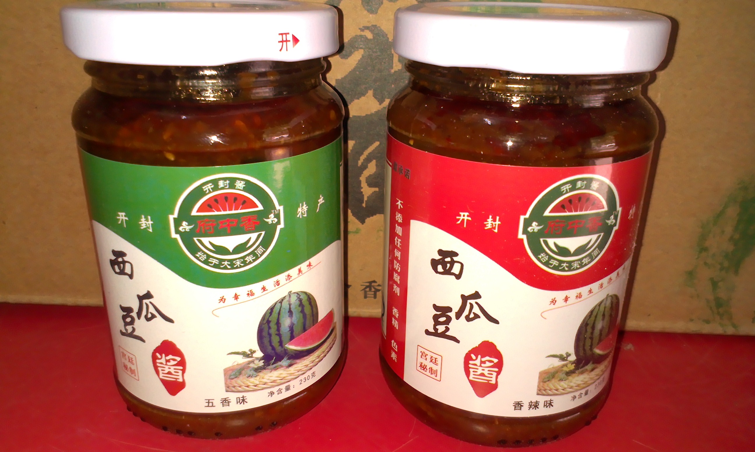 舌尖上的中国西瓜酱豆瓣酱230g开封特产比香