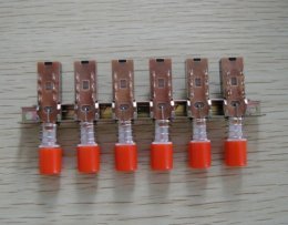 6位6脚联动开关 6联6脚直键开关 琴键开关 联动