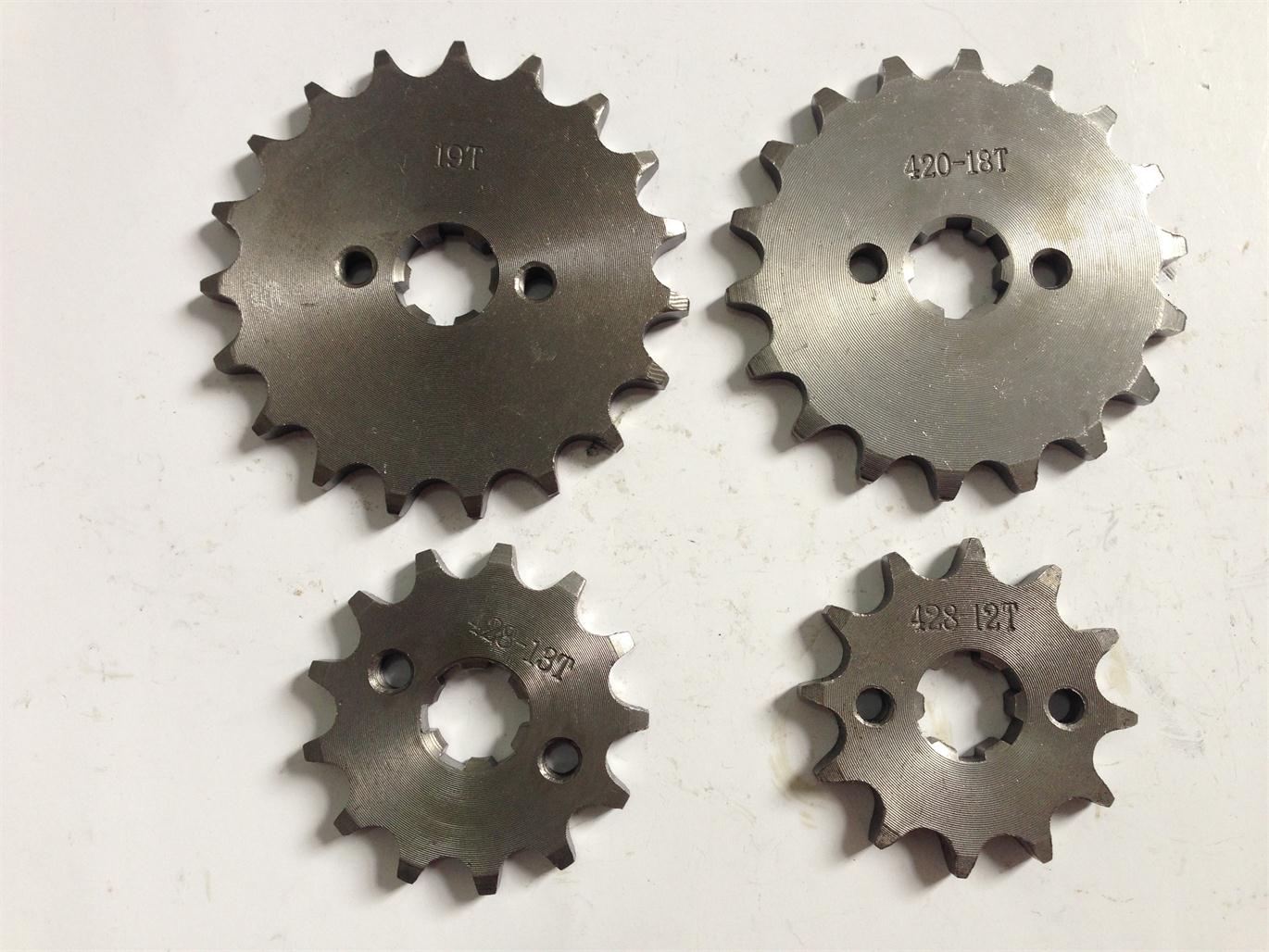 摩托车发动机小齿,11-19齿小链轮420-20大孔4