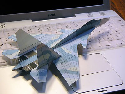 【新翔精品纸模型】苏35战斗机纸飞机模型 可