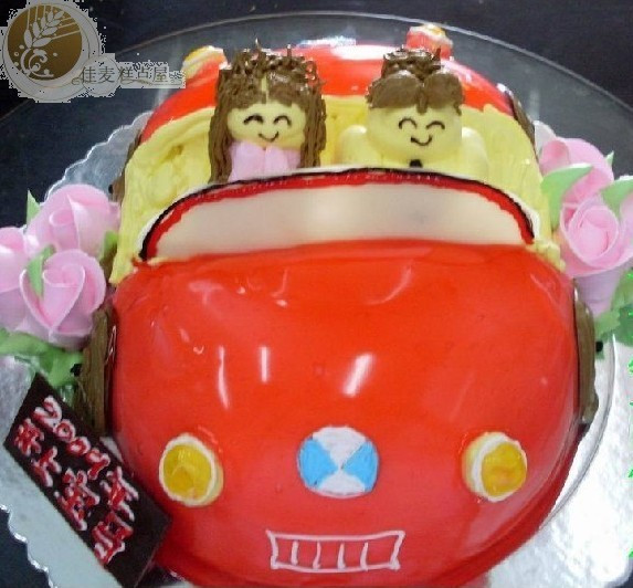 宝马车蛋糕V129 广州生日蛋糕配送 广州蛋糕预