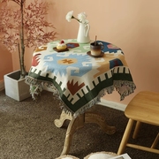 小圆茶几桌布波西米亚客厅，卧室民族风，高级感北欧民宿台布茶桌盖巾