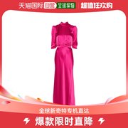 香港直邮潮奢 SALONI 女士中长袖子设计缎面连衣裙
