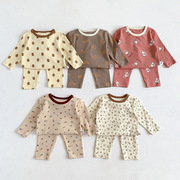 婴幼儿家居服春秋季男女宝宝睡衣两件套长袖可爱卡通舒适套装