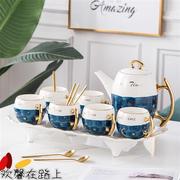水杯套装家用欧式轻奢风，欧式茶具套装，家用客厅创意水杯子水壶茶