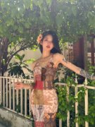 泰国旅游拍照海边度假沙滩裙女波西米亚印花露背吊带鱼尾连衣长裙