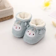 婴儿棉鞋袜0一3-6一12月冬季新生幼儿，宝宝学步鞋子加厚保暖秋冬款