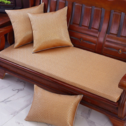 夏季冰藤坐垫红木实木，沙发坐垫老式复古木沙发垫加厚海绵沙发垫