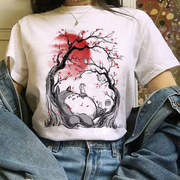 Studio Ghibli Totoro龙猫短袖T恤女夏季辣妹设计感小众独上衣ins