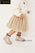 next英国女童豹纹卡其，tutu网纱半身裙蓬蓬裙t30-934