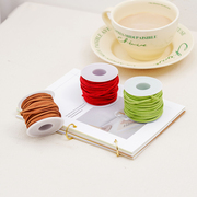 diy饰品韩国绒皮绳鹿，皮绳3mm双面绒烘焙包装礼盒，装饰绳线带20米绳
