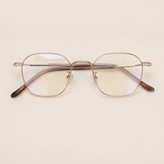素颜近视眼镜超轻纯钛可配高度近视细框金属纯钛眼镜架眼镜框男女