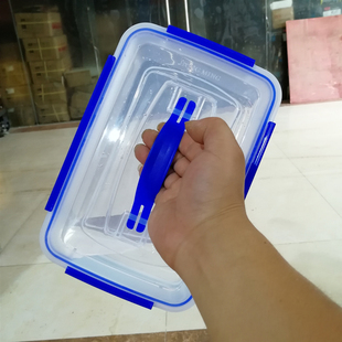 长方型密封保鲜盒加厚保鲜盒，高效密封塑料保鲜盒手提食品级大容量