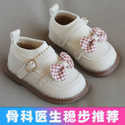 女宝宝鞋子秋季女童单鞋，公主鞋1-3岁半婴幼童防滑软底学步鞋0