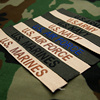 M65风衣胸条BDU军种条军迷刺绣臂章沙色军绿OG章USARMY胸条姓名条