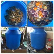 60升塑料桶大口带盖堆肥桶沤肥桶环保酵素桶120斤废液桶菌糠1000g
