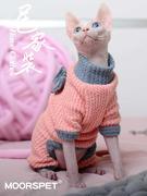 MOMO宠物猫衣服打底小猫四脚衣无毛猫衣服英短幼猫暹罗猫保暖衣服